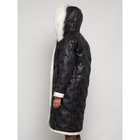 Пальто утепленное зимнее женское, размер 54, цвет чёрный - Фото 9