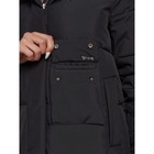 Пальто утепленное зимнее женское, размер 44, цвет чёрный - Фото 12
