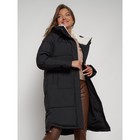 Пальто утепленное зимнее женское, размер 44, цвет чёрный - Фото 15
