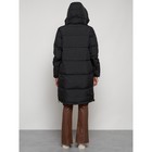 Пальто утепленное зимнее женское, размер 44, цвет чёрный - Фото 23