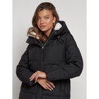 Пальто утепленное зимнее женское, размер 44, цвет чёрный - Фото 10