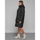 Пальто утепленное зимнее женское, размер 44, цвет чёрный - Фото 2