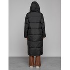 Пальто утепленное зимнее женское, размер 50, цвет чёрный - Фото 4
