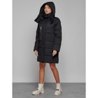 Пальто утепленное зимнее женское, размер 42, цвет чёрный - Фото 5