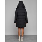 Пальто утепленное зимнее женское, размер 48, цвет чёрный - Фото 4
