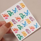 Наклейки для ногтей «Волны», разноцветные - Фото 2
