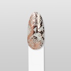 Наклейки для ногтей «Змея», фольгированные, цвет розовое золото - Фото 5