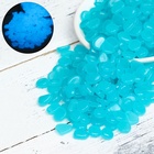 Декоративные камни для аквариума, светящиеся, 8-11 мм, 200 г, голубые - Фото 2