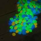 Декоративные камни для аквариума, 8-11 мм, 1 кг, светящиеся, МИКС - Фото 3