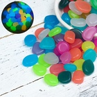 Декоративные камни для аквариума, 20 мм, 200 г, светящиеся, МИКС - Фото 2