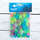 Декоративные камни для аквариума, 20 мм, 200 г, светящиеся, МИКС - Фото 3