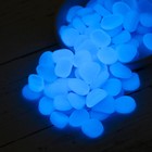 Декоративные камни для аквариума, светящиеся, 20 мм, 200 г, фиолетовые - Фото 2