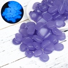 Декоративные камни для аквариума, 20 мм, 200 г, светящиеся, фиолетовые - Фото 2