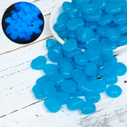 Декоративные камни для аквариума, светящиеся, 20 мм, 500 г, голубые - фото 320789923
