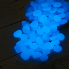 Декоративные камни для аквариума, светящиеся, 20 мм, 500 г, голубые - фото 8524270