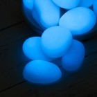 Декоративные камни для аквариума, светящиеся, 45 мм, 200 г, бирюзовые - фото 8524279