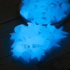 Декоративные фигурки для аквариума, светящиеся, "Морские обитатели", 3 - 5 см, 500 г, голубые 986438 - фото 8524300