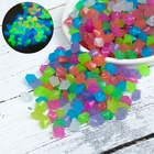 Декоративная крошка для аквариума, светящиеся, 9 - 13 мм, 200 г, микс - Фото 2