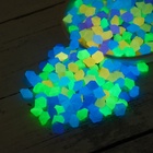 Декоративная крошка для аквариума, светящиеся, 9 - 13 мм, 200 г, микс - Фото 3