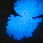 Декоративная крошка для аквариума, светящиеся, 9 - 13 мм, 200 г, голубая - Фото 2