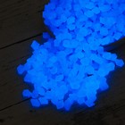 Декоративная крошка для аквариума, светящиеся, 9 - 13 мм, 500 г, фиолетовая - фото 8524321