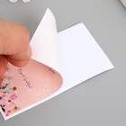 Наклейка бумага благодарность "Розовые цветы" набор 50 шт 10х5 см - фото 8606977