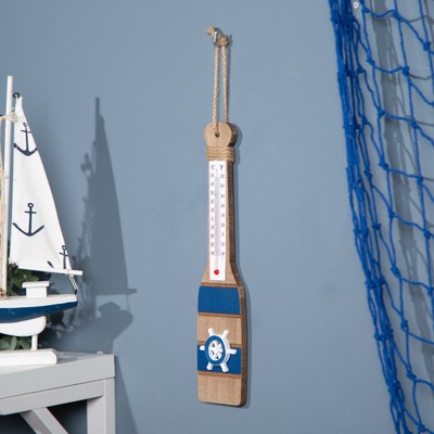 Декор настенный, панно с термометром «Весло», 30×7 см