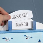 Настенный календарь вечный «Морской стиль», дерево, 56×28 см - Фото 6