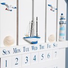 Настенный календарь вечный «Морской стиль», дерево, 43×30 см - Фото 5