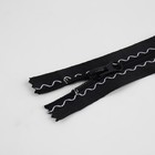 Молния «Спираль», №5, неразъёмная, замок автомат, 18 см, чёрная - Фото 2