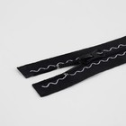 Молния «Спираль», №5, разъёмная, замок автомат, 80 см, чёрная - Фото 2