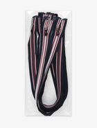 Молния «Спираль», №5, разъёмная, замок автомат, 60 см, тёмно-синяя, красный, белый - Фото 4