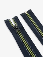 Молния «Спираль», №5, разъёмная, светоотражающая, замок автомат, 60 см, чёрная, зелёная - Фото 3