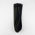 Молния «Спираль», №5, разъёмная, светоотражающая, замок автомат, 80 см, чёрная, зелёная - Фото 3