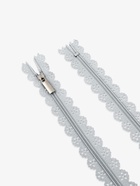 Молния «Спираль», №3, неразъёмная, ажурная, замок автомат, 50 см, серая - Фото 3