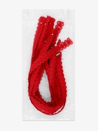 Молния «Спираль», №3, неразъёмная, ажурная, замок автомат, 50 см, красная - Фото 4