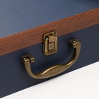 Шкатулка дерево под 2 бутылки "Винодел" 2 предмета 37х33,5х11,3 см - фото 23458959