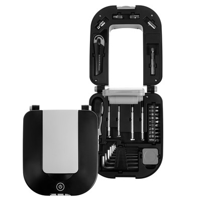 Набор инструментов ТУНДРА, подарочный пластиковый кейс «Лампа», 30 предметов