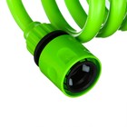 Шланг поливочный спиральный, 10 м, быстросъёмный, с поливочным пистолетом и штуцером, зелёный, Greengo - фото 8981738