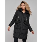 Пальто утепленное зимнее женское, размер 52, цвет чёрный - Фото 8