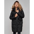 Пальто утепленное зимнее женское, размер 52, цвет чёрный - Фото 10