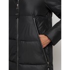 Пальто утепленное зимнее женское, размер 48, цвет чёрный - Фото 11