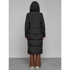 Пальто утепленное зимнее женское, размер 42, цвет чёрный - Фото 4
