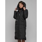 Пальто утепленное зимнее женское, размер 42, цвет чёрный - Фото 7