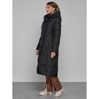 Пальто утепленное зимнее женское, размер 52, цвет чёрный - Фото 2
