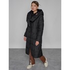 Пальто утепленное зимнее женское, размер 52, цвет чёрный - Фото 11