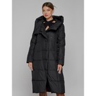 Пальто утепленное зимнее женское, размер 52, цвет чёрный - Фото 8