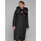 Пальто утепленное зимнее женское, размер 52, цвет чёрный - Фото 9