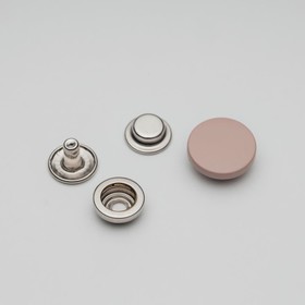 Кнопка установочная декоративная, размер 15 мм, цвет нуд