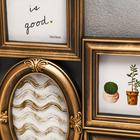 Фоторамка пластик на 7 фото 10х10, 10х15 см "Бронзовый век" 48х44,5 см - Фото 2